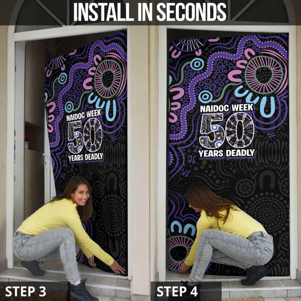 First Nations Darts NAIDOC 2026 Door Cover Aboriginal Dot Art