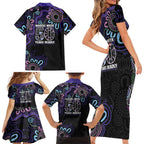 First Nations Darts NAIDOC 2026 Family Matching Short Sleeve Bodycon Dress and Hawaiian Shirt Aboriginal Dot Art