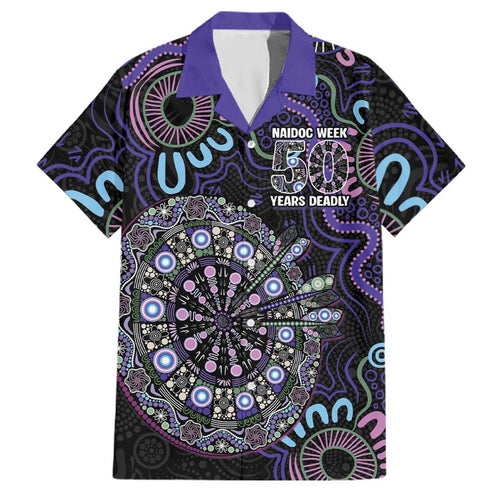 First Nations Darts NAIDOC 2026 Family Matching Short Sleeve Bodycon Dress and Hawaiian Shirt Aboriginal Dot Art