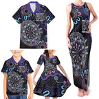 First Nations Darts NAIDOC 2026 Family Matching Tank Maxi Dress and Hawaiian Shirt Aboriginal Dot Art
