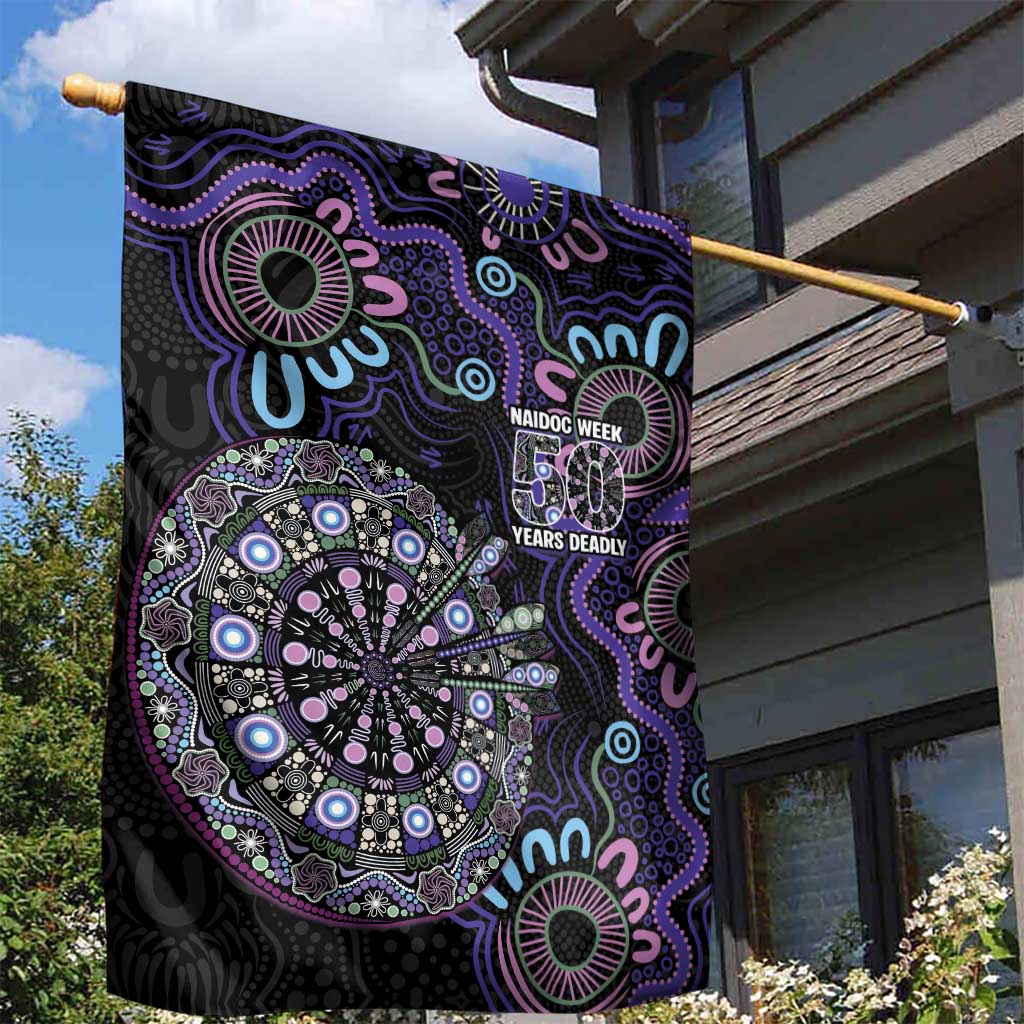 First Nations Darts NAIDOC 2026 Garden Flag Aboriginal Dot Art