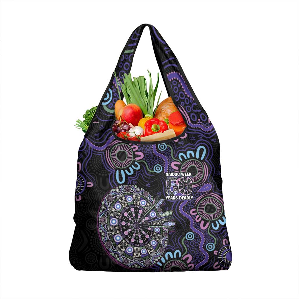 First Nations Darts NAIDOC 2026 Grocery Bag Aboriginal Dot Art