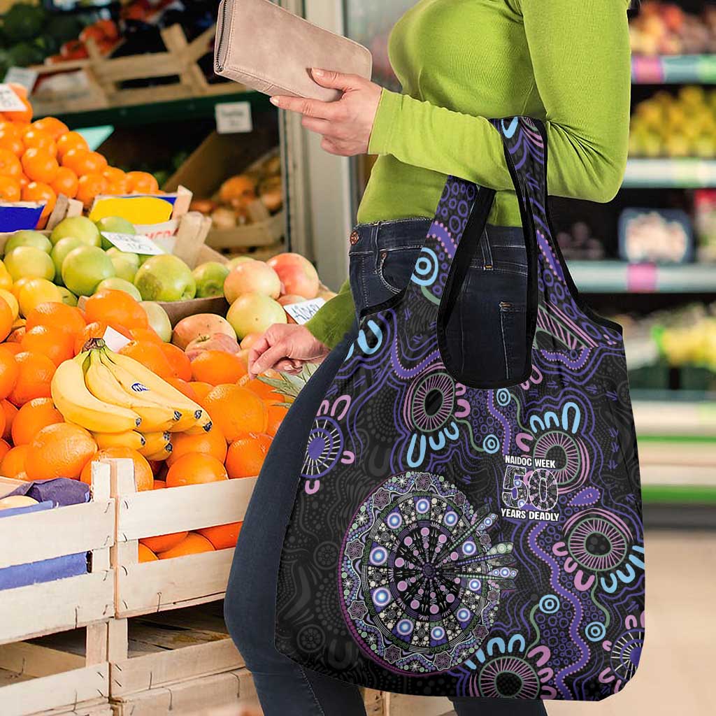 First Nations Darts NAIDOC 2026 Grocery Bag Aboriginal Dot Art