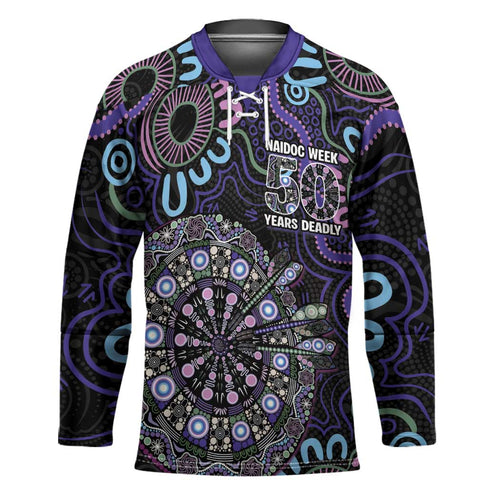 First Nations Darts NAIDOC 2026 Hockey Jersey Aboriginal Dot Art