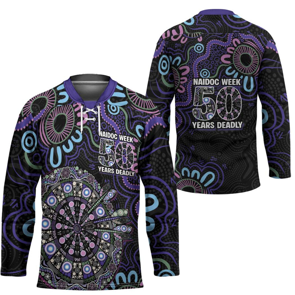 First Nations Darts NAIDOC 2026 Hockey Jersey Aboriginal Dot Art