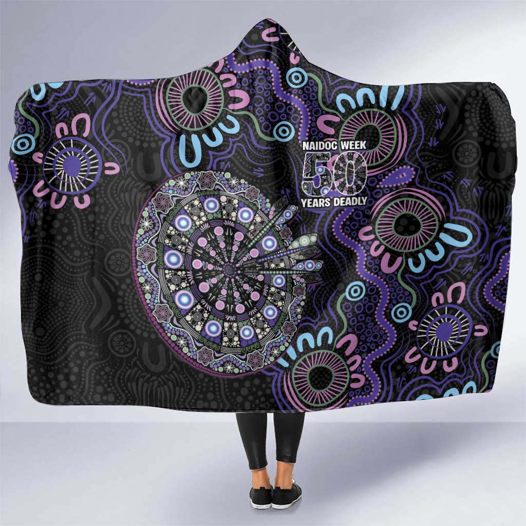First Nations Darts NAIDOC 2026 Hooded Blanket Aboriginal Dot Art