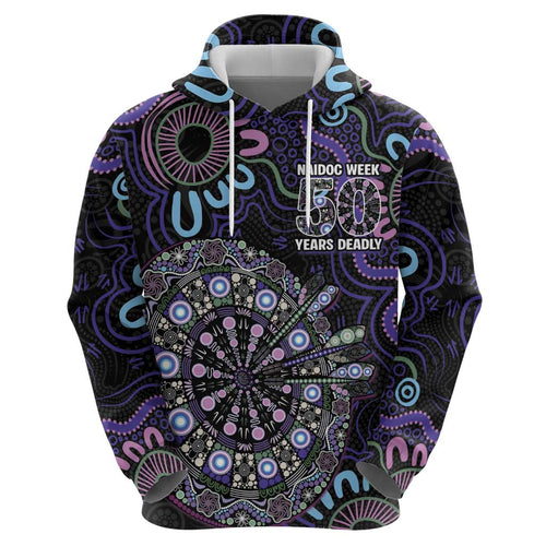 First Nations Darts NAIDOC 2026 Hoodie Aboriginal Dot Art