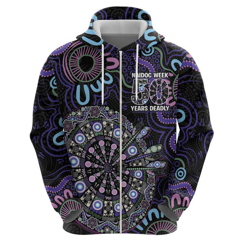 First Nations Darts NAIDOC 2026 Hoodie Aboriginal Dot Art
