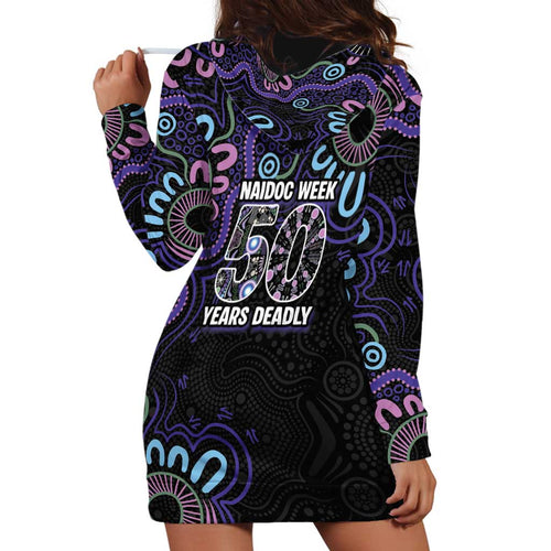 First Nations Darts NAIDOC 2026 Hoodie Dress Aboriginal Dot Art