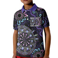 First Nations Darts NAIDOC 2026 Kid Polo Shirt Aboriginal Dot Art