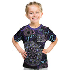 First Nations Darts NAIDOC 2026 Kid T Shirt Aboriginal Dot Art