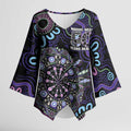 First Nations Darts NAIDOC 2026 Kimono Sleeve Blouse Aboriginal Dot Art