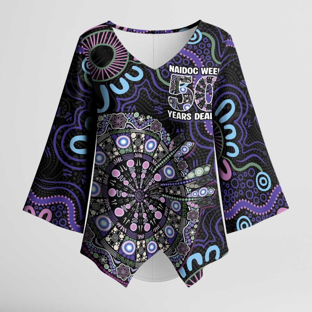 First Nations Darts NAIDOC 2026 Kimono Sleeve Blouse Aboriginal Dot Art