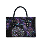 First Nations Darts NAIDOC 2026 Leather Bag Aboriginal Dot Art