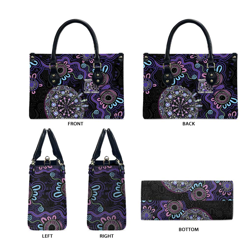 First Nations Darts NAIDOC 2026 Leather Bag Aboriginal Dot Art