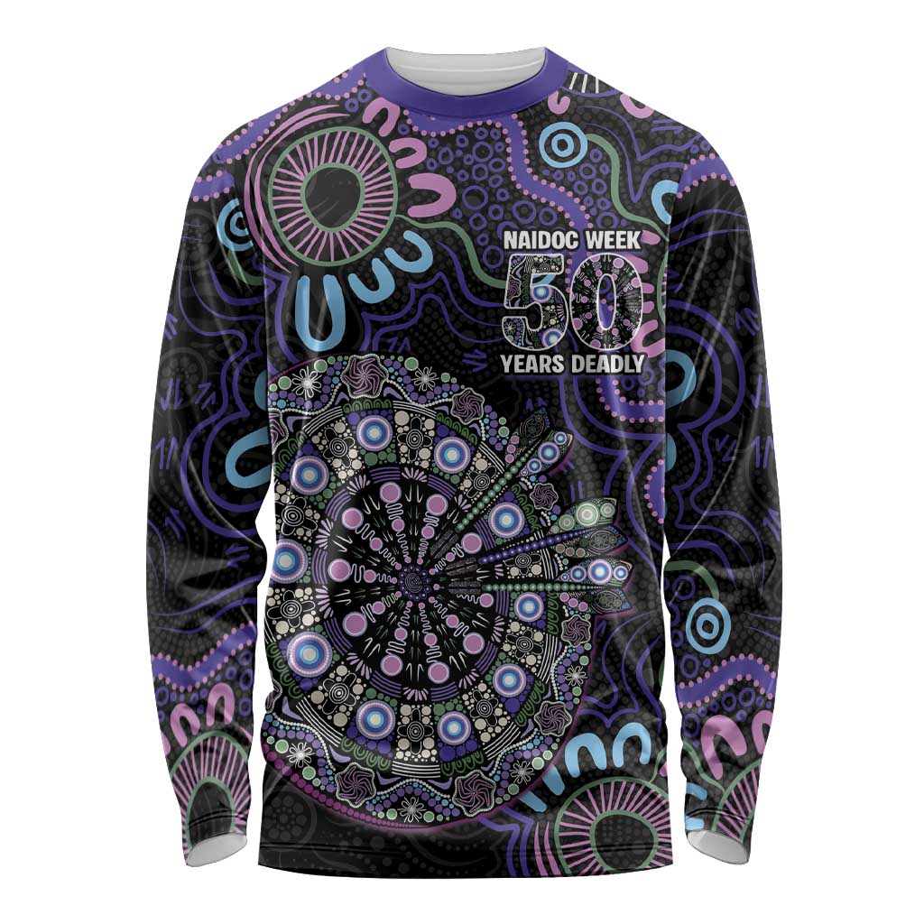 First Nations Darts NAIDOC 2026 Long Sleeve Shirt Aboriginal Dot Art