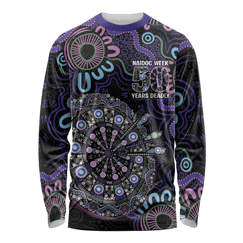 First Nations Darts NAIDOC 2026 Long Sleeve Shirt Aboriginal Dot Art