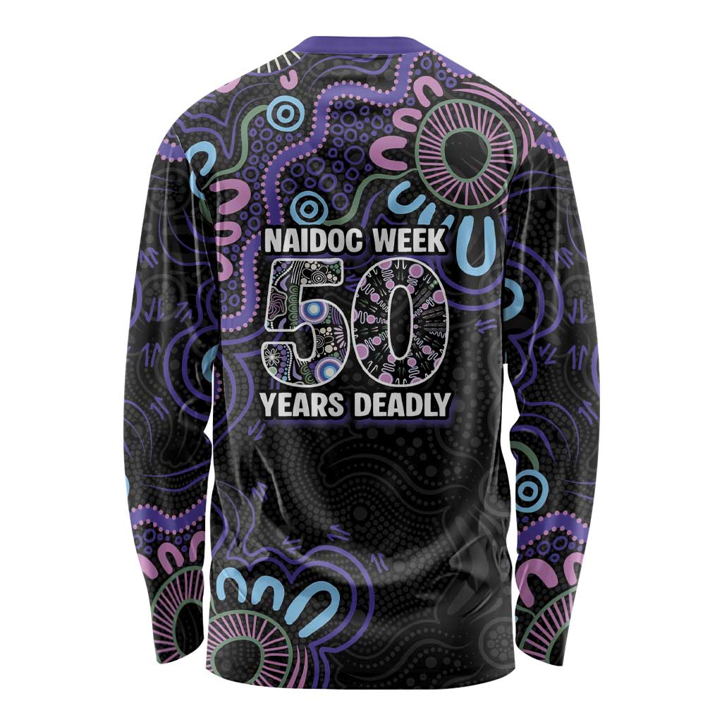 First Nations Darts NAIDOC 2026 Long Sleeve Shirt Aboriginal Dot Art
