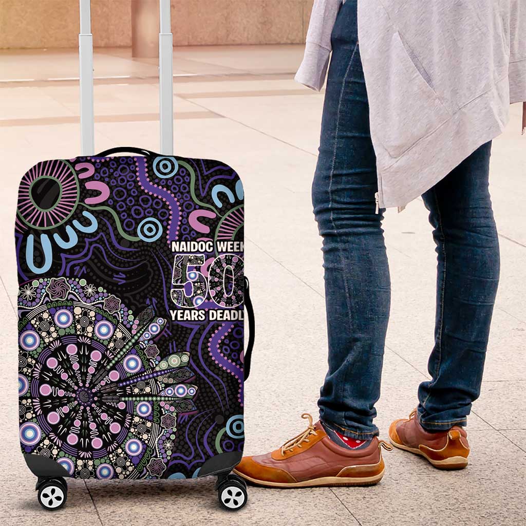 First Nations Darts NAIDOC 2026 Luggage Cover Aboriginal Dot Art