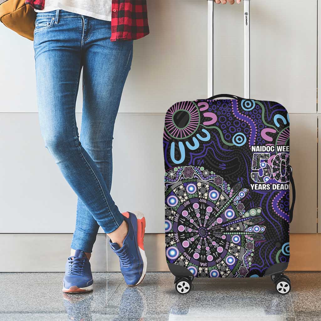 First Nations Darts NAIDOC 2026 Luggage Cover Aboriginal Dot Art