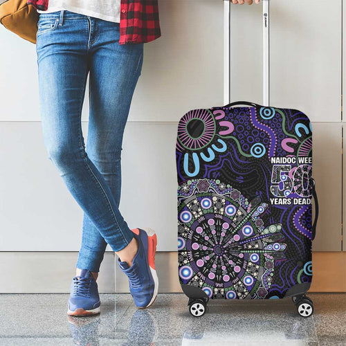 First Nations Darts NAIDOC 2026 Luggage Cover Aboriginal Dot Art
