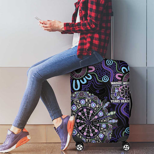 First Nations Darts NAIDOC 2026 Luggage Cover Aboriginal Dot Art