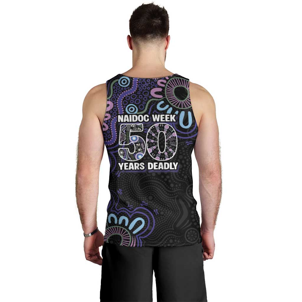 First Nations Darts NAIDOC 2026 Men Tank Top Aboriginal Dot Art