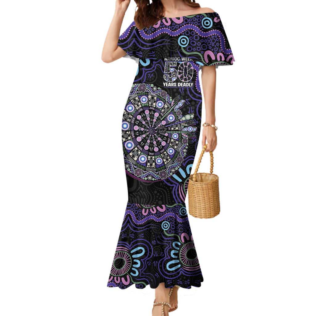 First Nations Darts NAIDOC 2026 Mermaid Dress Aboriginal Dot Art