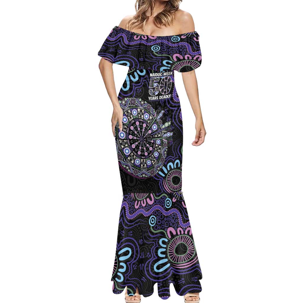 First Nations Darts NAIDOC 2026 Mermaid Dress Aboriginal Dot Art