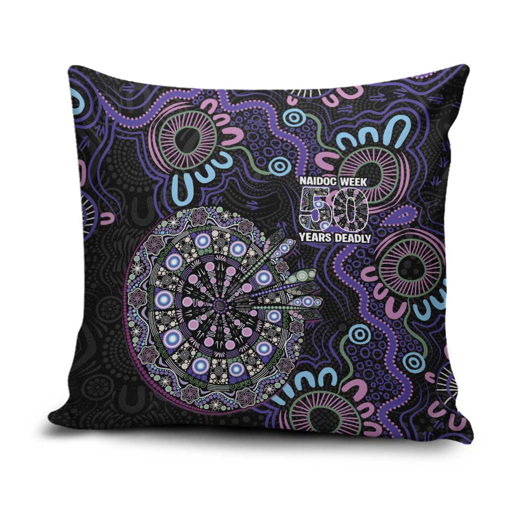 First Nations Darts NAIDOC 2026 Pillow Cover Aboriginal Dot Art