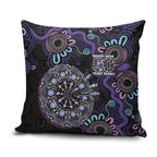 First Nations Darts NAIDOC 2026 Pillow Cover Aboriginal Dot Art