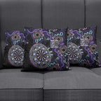 First Nations Darts NAIDOC 2026 Pillow Cover Aboriginal Dot Art