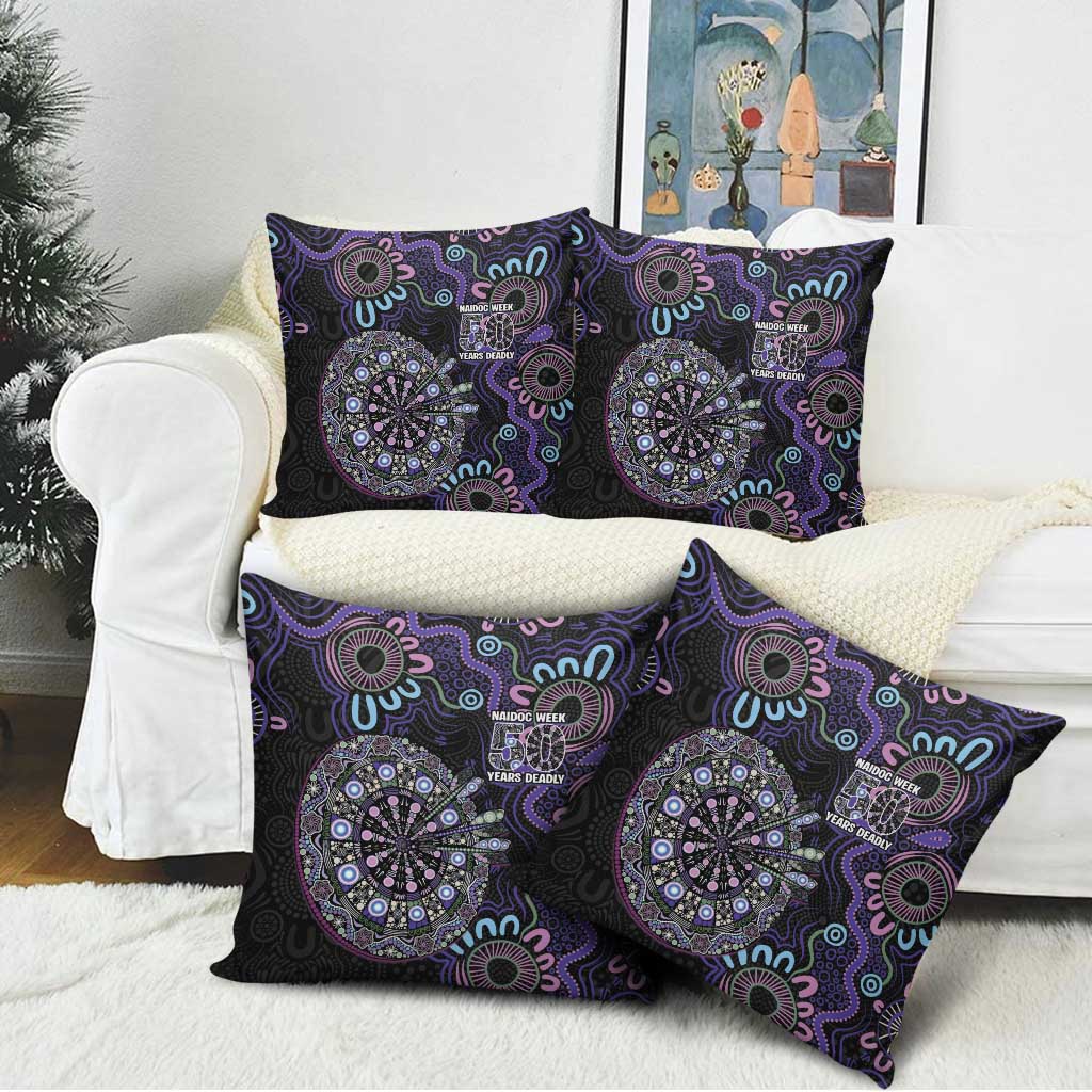 First Nations Darts NAIDOC 2026 Pillow Cover Aboriginal Dot Art