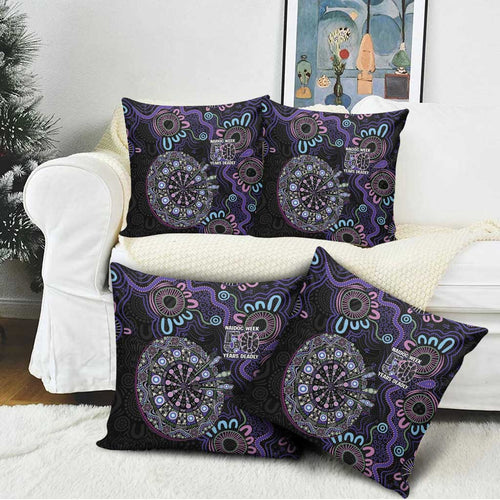 First Nations Darts NAIDOC 2026 Pillow Cover Aboriginal Dot Art