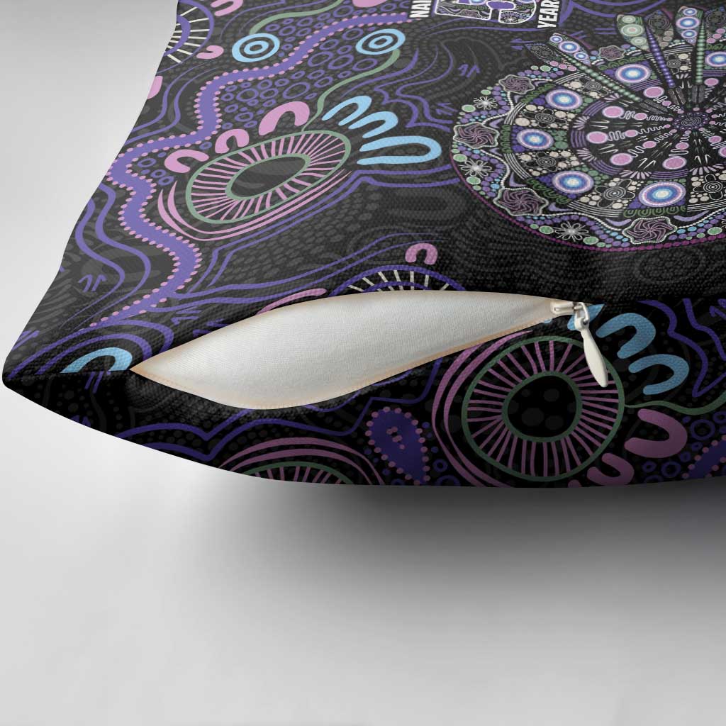 First Nations Darts NAIDOC 2026 Pillow Cover Aboriginal Dot Art