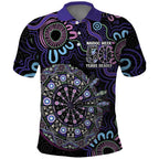 First Nations Darts NAIDOC 2026 Polo Shirt Aboriginal Dot Art