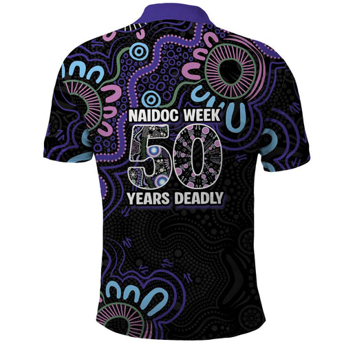 First Nations Darts NAIDOC 2026 Polo Shirt Aboriginal Dot Art