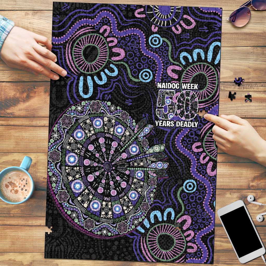 First Nations Darts NAIDOC 2026 Puzzle Aboriginal Dot Art