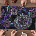 First Nations Darts NAIDOC 2026 Puzzle Aboriginal Dot Art