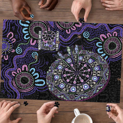 First Nations Darts NAIDOC 2026 Puzzle Aboriginal Dot Art