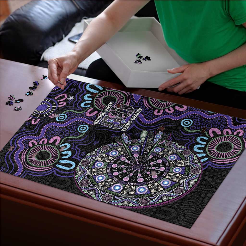 First Nations Darts NAIDOC 2026 Puzzle Aboriginal Dot Art