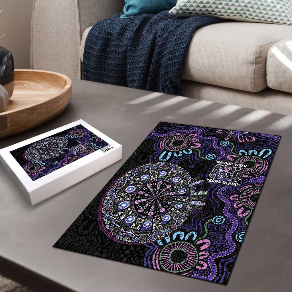 First Nations Darts NAIDOC 2026 Puzzle Aboriginal Dot Art
