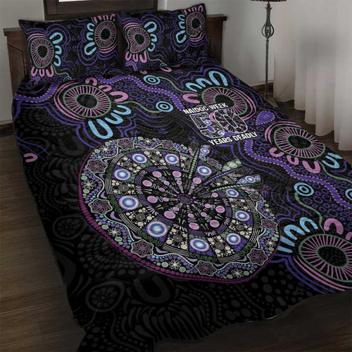 First Nations Darts NAIDOC 2026 Quilt Bed Set Aboriginal Dot Art
