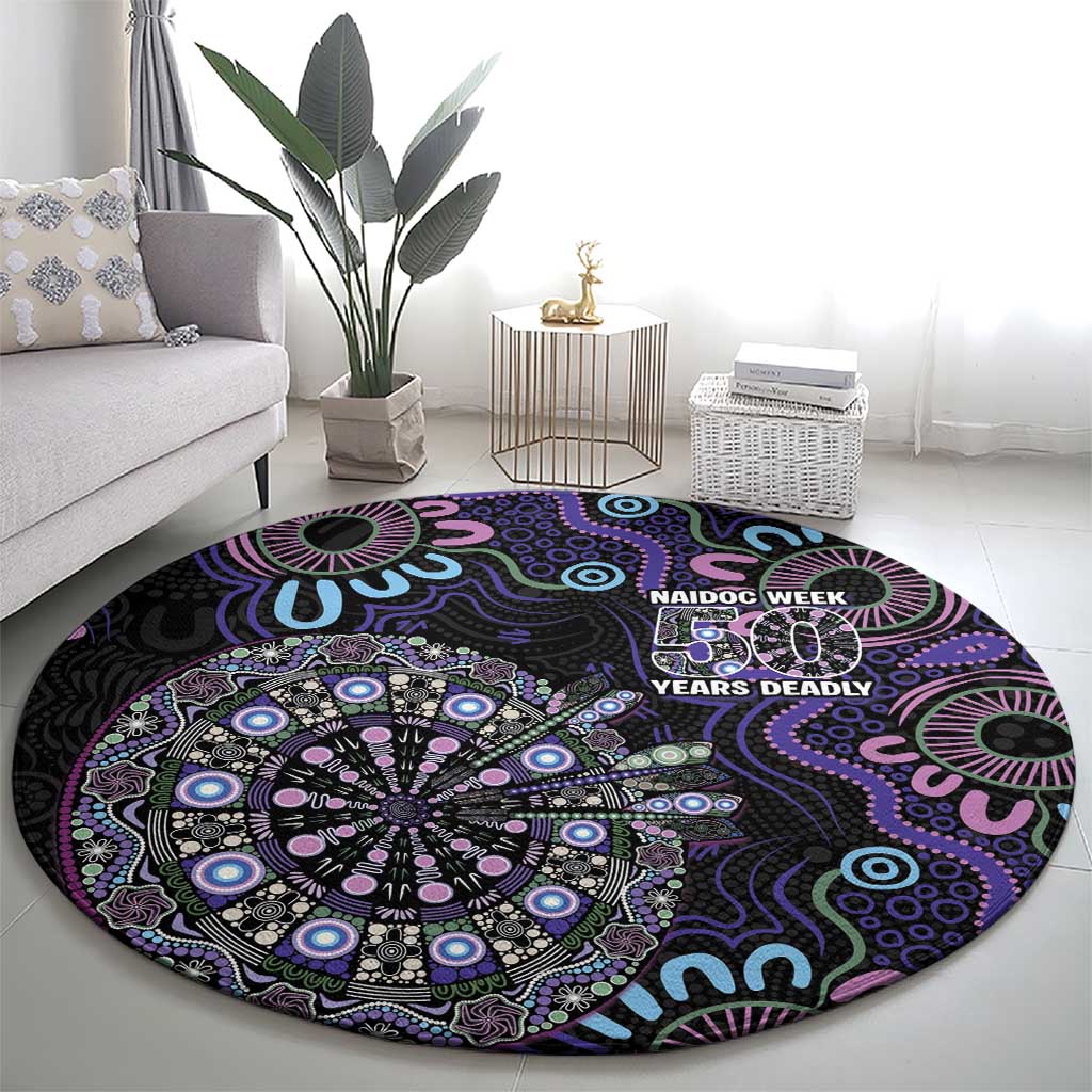 First Nations Darts NAIDOC 2026 Round Carpet Aboriginal Dot Art