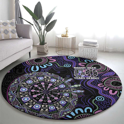 First Nations Darts NAIDOC 2026 Round Carpet Aboriginal Dot Art