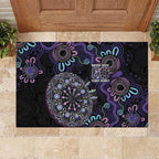 First Nations Darts NAIDOC 2026 Rubber Doormat Aboriginal Dot Art