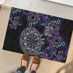 First Nations Darts NAIDOC 2026 Rubber Doormat Aboriginal Dot Art
