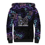 First Nations Darts NAIDOC 2026 Sherpa Hoodie Aboriginal Dot Art