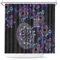 First Nations Darts NAIDOC 2026 Shower Curtain Aboriginal Dot Art