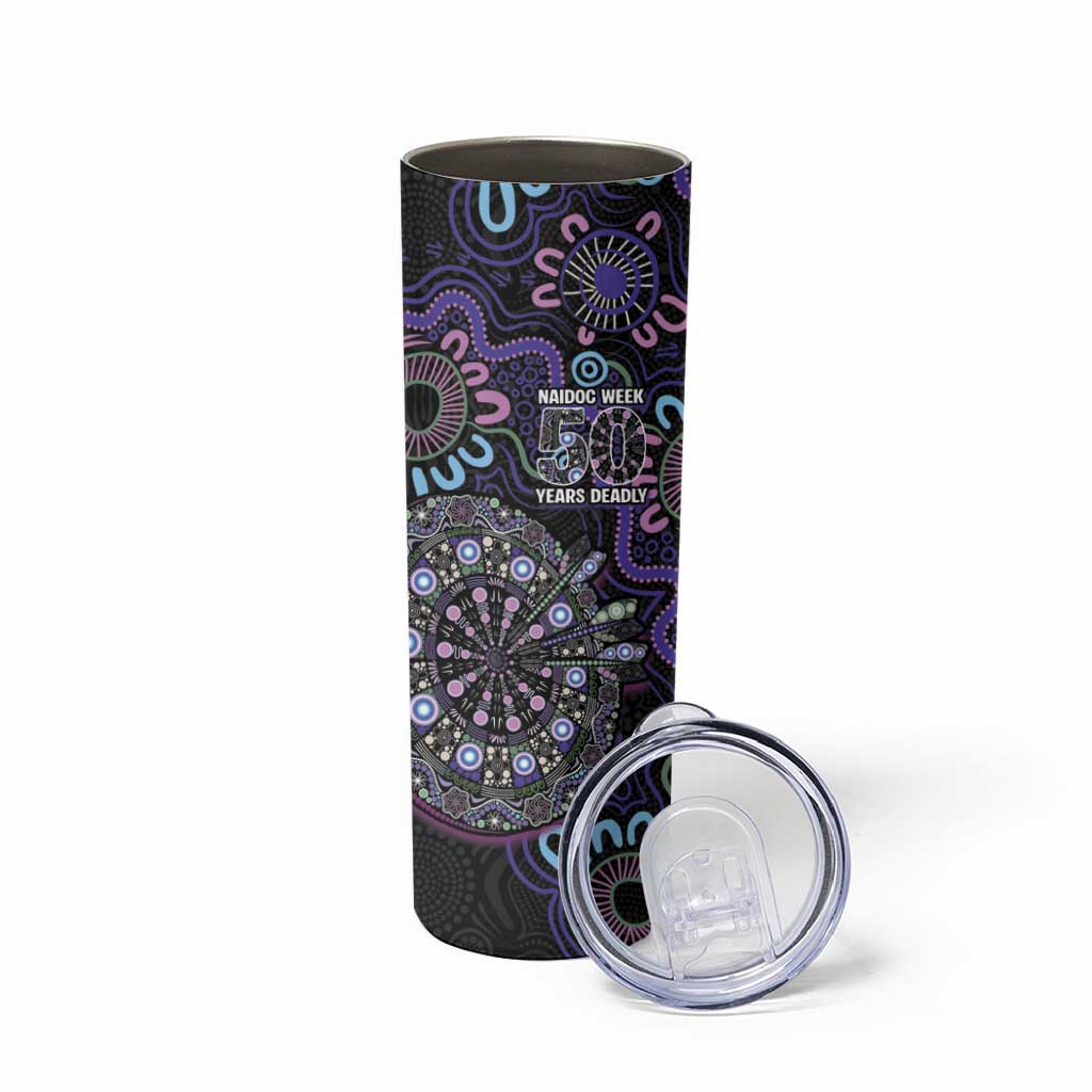 First Nations Darts NAIDOC 2026 Skinny Tumbler Aboriginal Dot Art